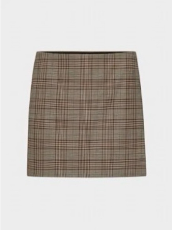 Aritzia Plaid Mini Skirt in Brown Plaid in 8 - Picture 4 of 4